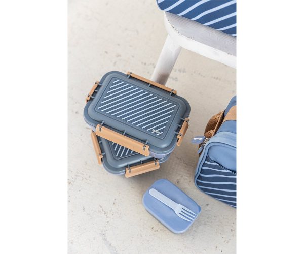 Caja Almuerzo Bento Stripes Blue
