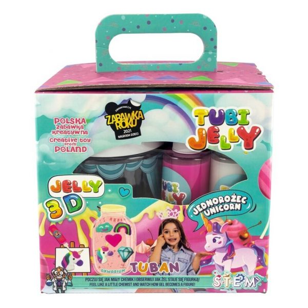 Tubi Jelly Acuario Unicornios 6 colores Tuban