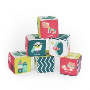 Set 6 cubos blanditos sonajero