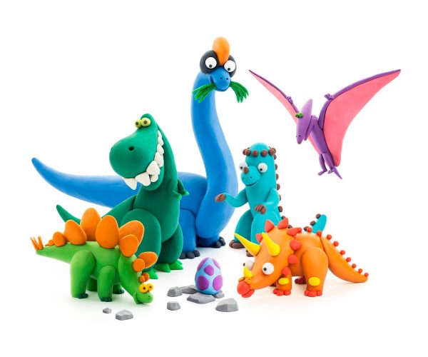 Plastilina Interactiva Dinosaurios (15 botes)