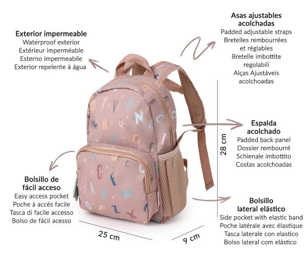 647709-1200x1000 Mochila Infantil Funny Letters