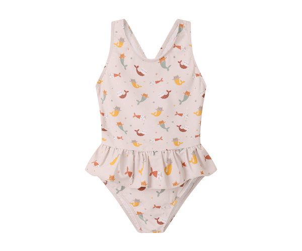 Bañador cruzado con volantes Mermaid Cats