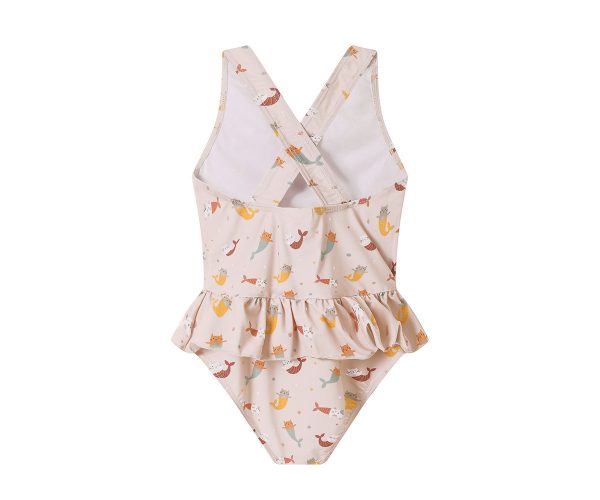 Bañador cruzado con volantes Mermaid Cats