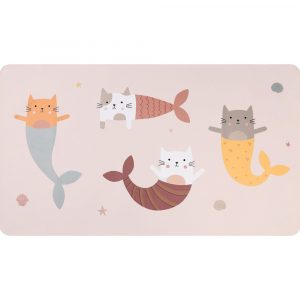 Toalla Playa Microfibra Mermaid Cats