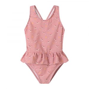 Bañador cruzado con volantes Whale Pink