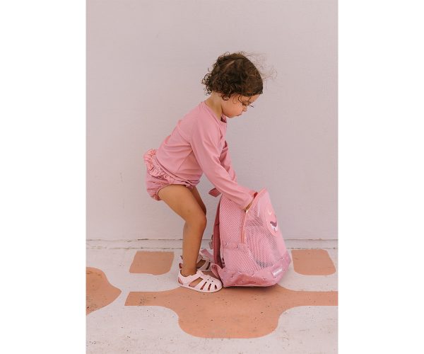 Bañador Pañal Volantes Whale Pink