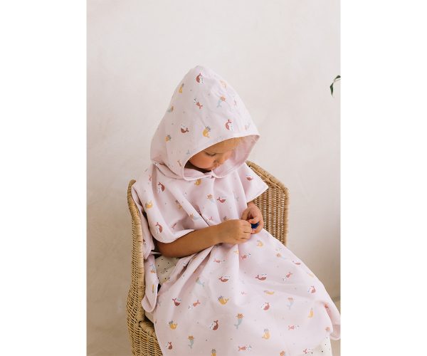 Poncho de playa Mermaid Cats