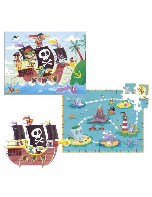 Puzzle XXL Piratas 48pzas