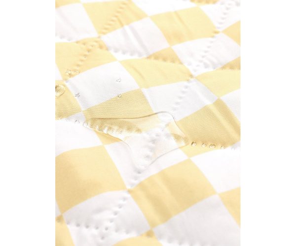 Manta Picnic Stripes Yellow Chess