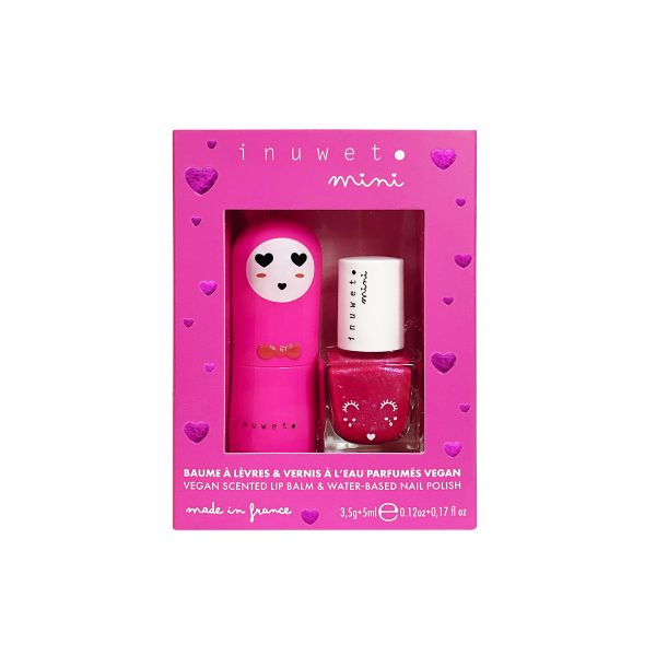 Set de labial + esmalte de uñas - CEREZA Y FRESA