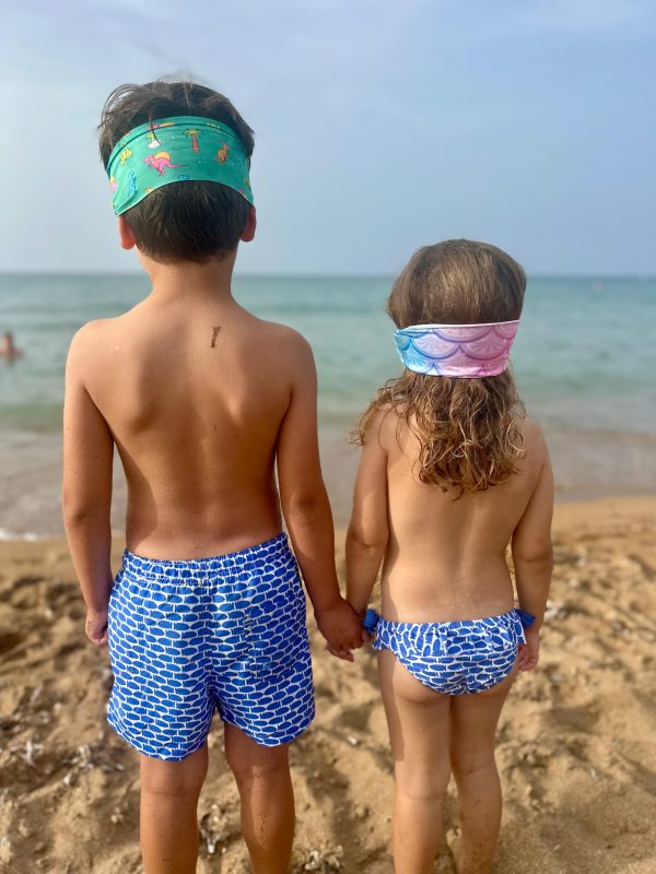 Máscara buceo junior Morado-Sirenas
