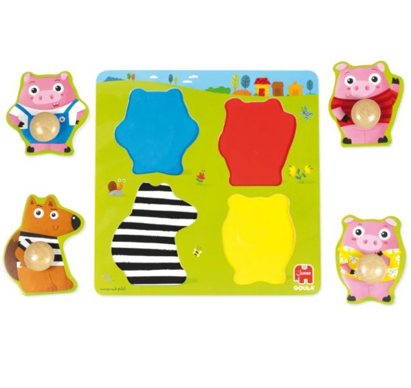 Puzzle encajable Los 3 cerditos
