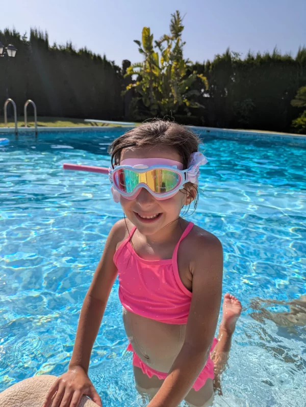 Máscara buceo infantil Rosa-Arcoiris