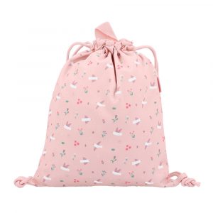 Mochila Saco Tela Blossom Birds