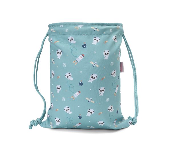 Mochila Saco Tela Pandas in Space