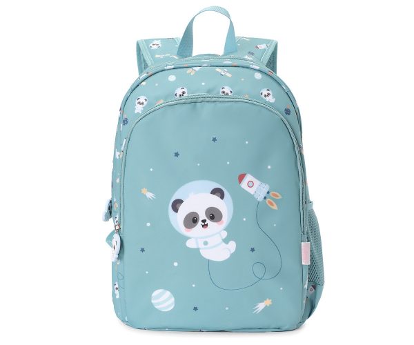 Mochila Mediana Pandas in space + Llavero panda