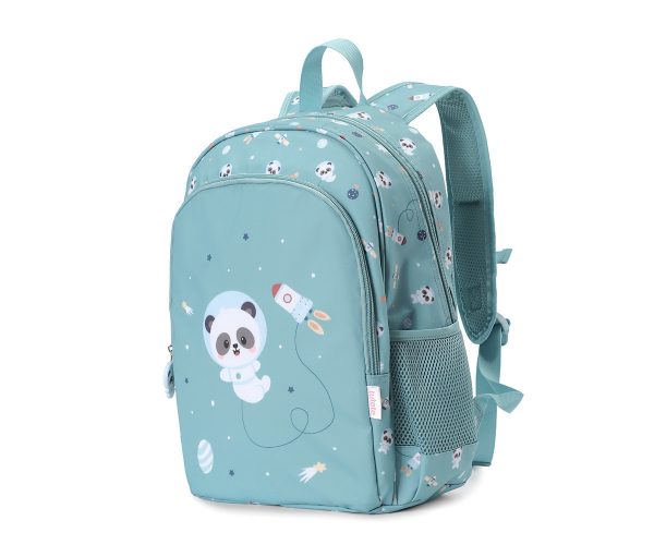 Mochila Mediana Pandas in space + Llavero panda