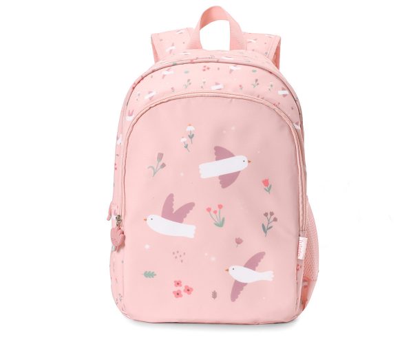 Mochila Mediana Blossom Birds + Llavero pájaro