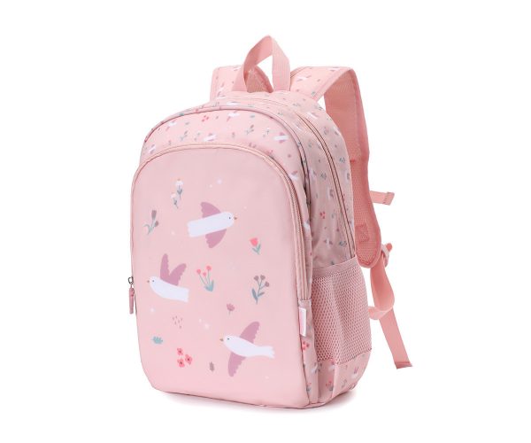 Mochila Mediana Blossom Birds + Llavero pájaro