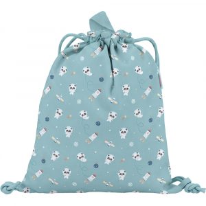Mochila Saco Tela Pandas in Space