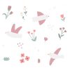 Mochila Solid Color Pink Blossom Birds