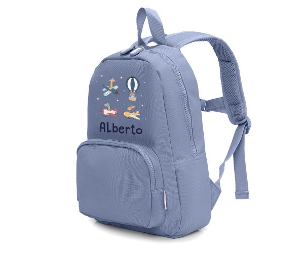 Mochila Solid Color Marine Planes