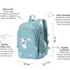 Mochila Mediana Pandas in space + Llavero panda