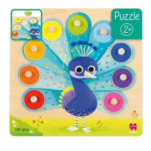 Puzzle encajable Colores Pavo real