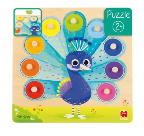 Puzzle encajable Colores Pavo real